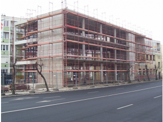 Győr, Mártírok útja 66. irodaház szerkezetépítési munkái 2007