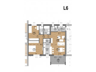 L6 lakás alaprajz
